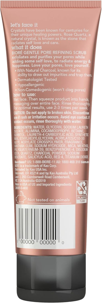Biore Rose Quartz Gentel Pore Refining Scrub