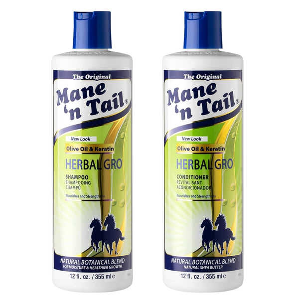 Mane N Tail Herbal Gro Shampoo And Conditioner Bundle 355ml - Afro Hair Boutique