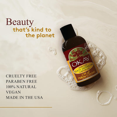 OKAY 100 Percent Pure Black Jamaican Castor Oil 237ml