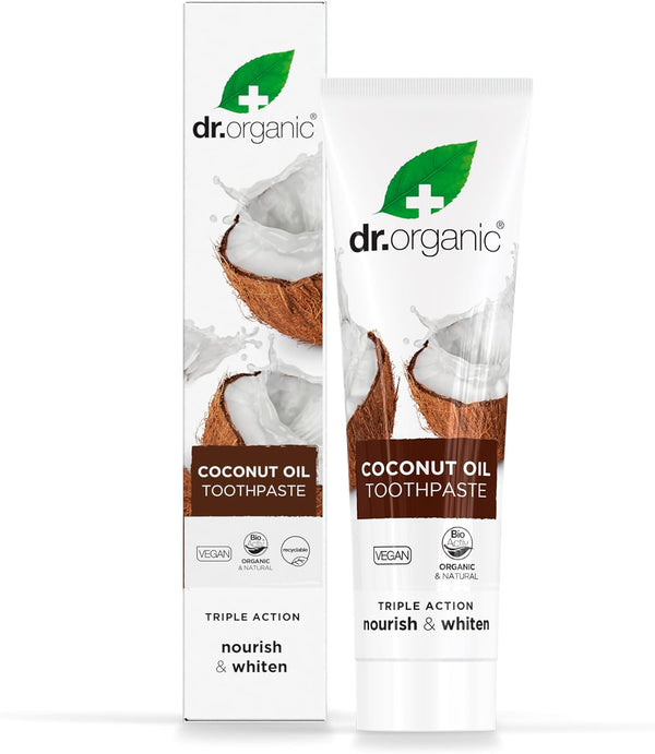 Dr Organic Organic Coconut Oil Toothpaste 100ml - Afro Hair Boutique