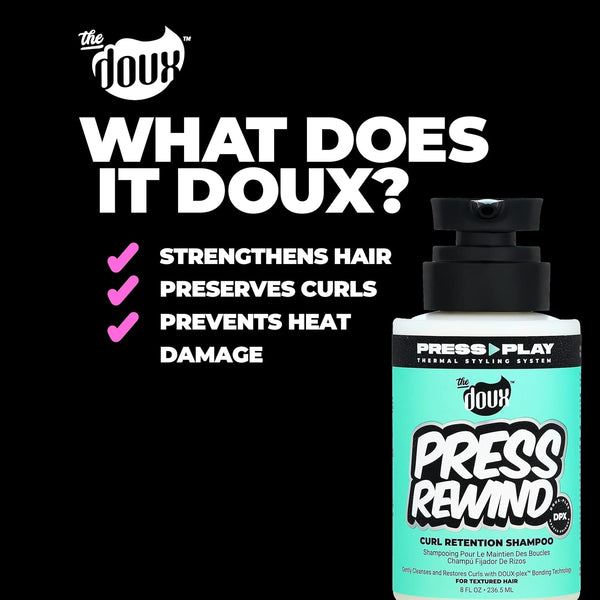 The Doux Press Rewind Curl Retention Shampoo 236ml - Afro Hair Boutique