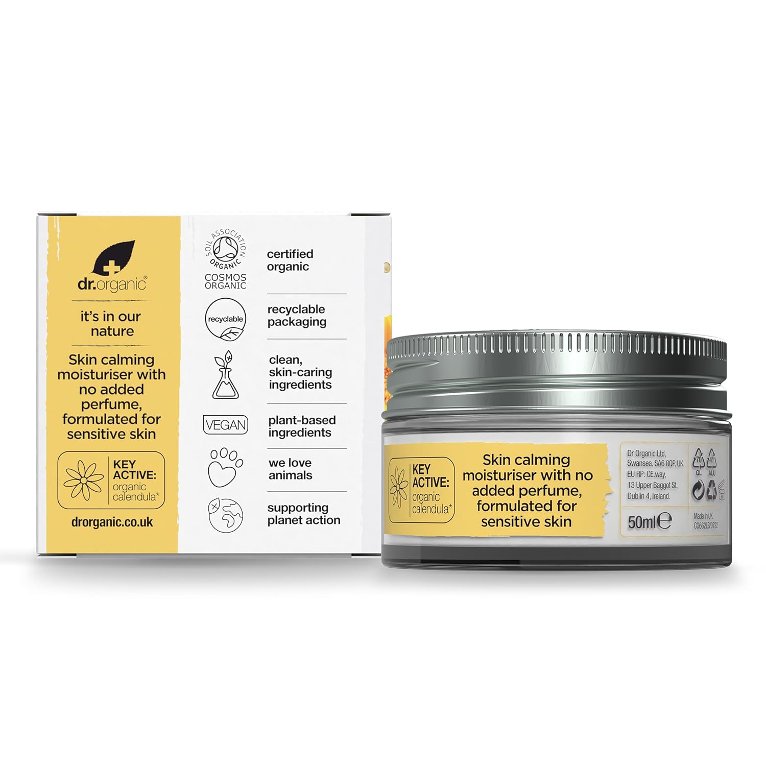 Dr Organic Organic Calendula Calm And Comfort Cream 50ml