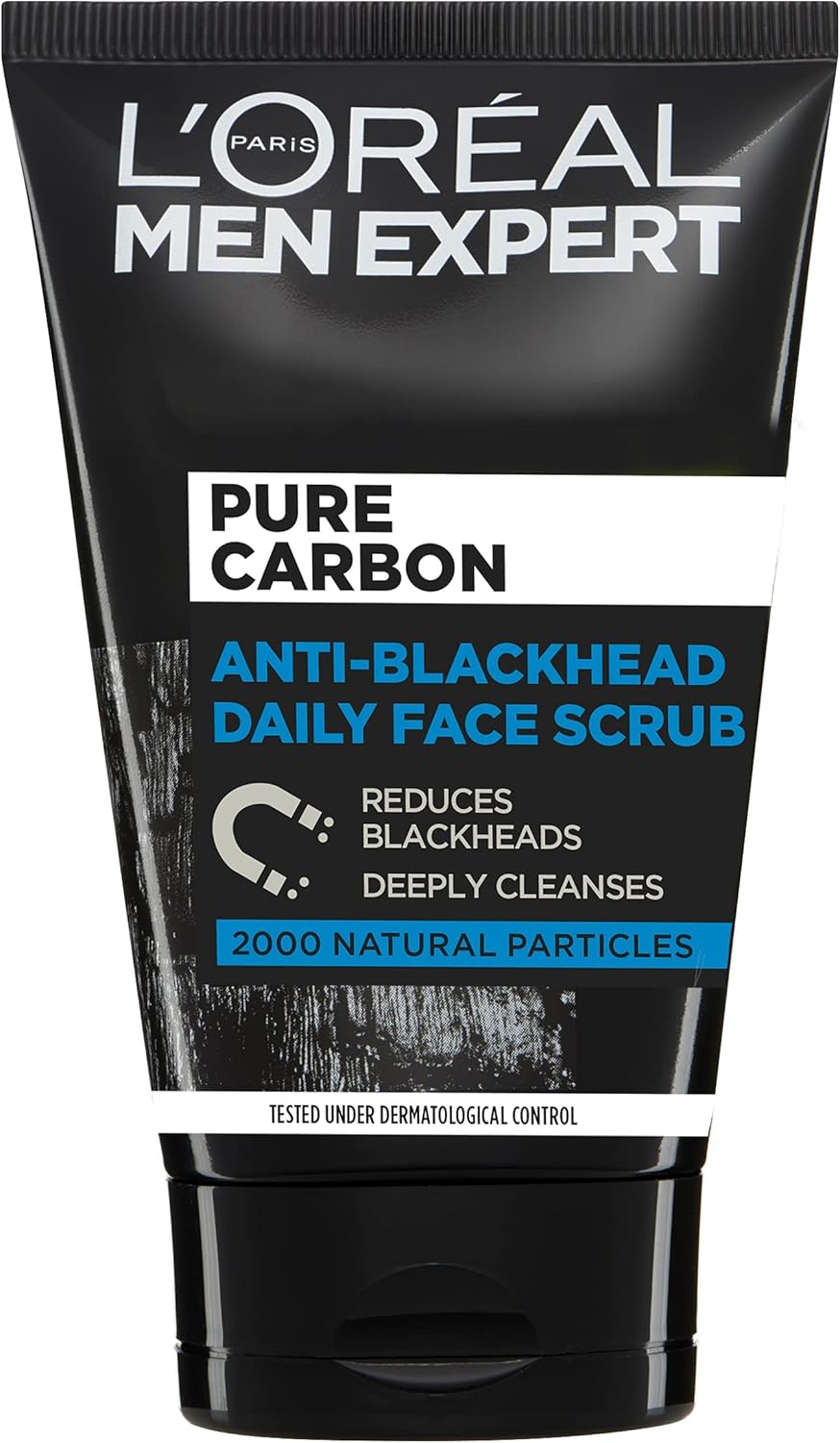 Loreal Paris Men Expert Pure Carbon Anti Blackhead Daily Face Scrub 100ml