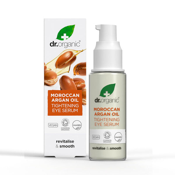 Dr Organic Bioactive Skincare Organic Moroccan Argan Oil Tightening Eye Serum 30ml - Afro Hair Boutique