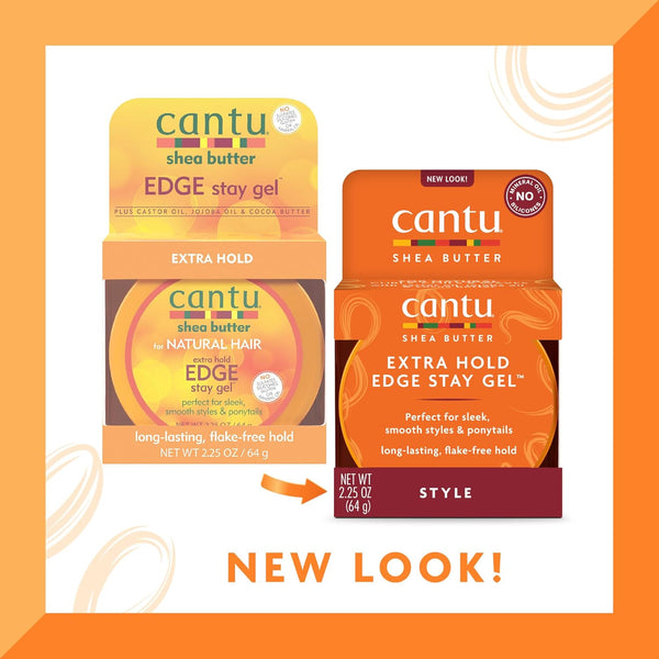 Cantu Shea Butter Extra Hold Edge Stay Gel 64g - Afro Hair Boutique