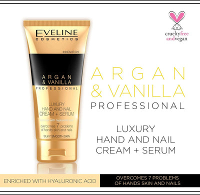 Eveline Argan Vanilla Professional Luxury Hand And Nail Cream Serum 100ml