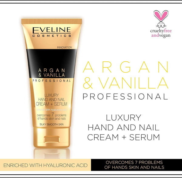 Eveline Argan Vanilla Professional Luxury Hand And Nail Cream Serum 100ml