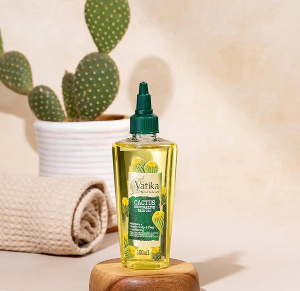 Dabur Vatika Afro Naturals Cactus Restorative Hair Oil 100ml - Afro Hair Boutique
