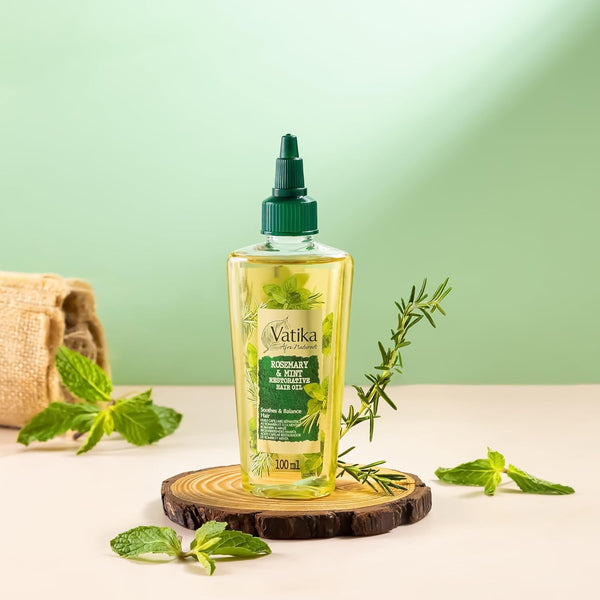 Dabur Vatika Afro Naturals Rosemary And Mint Restorative Hair Oil 100ml