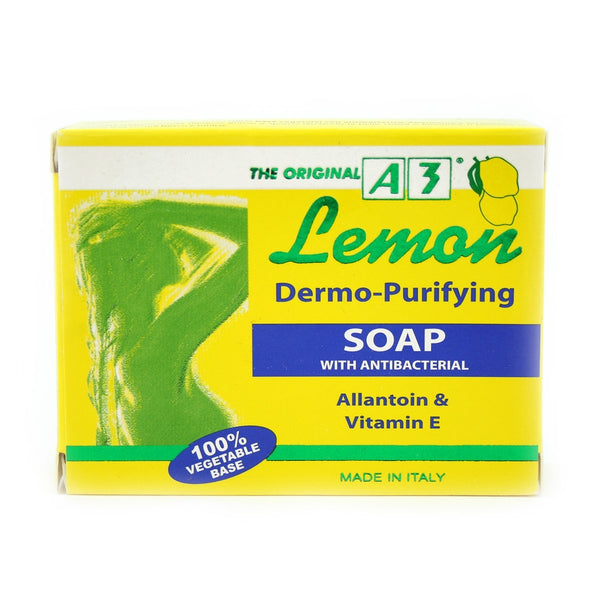 A3 Lemon Dermo Purifying Soap with Anti-Bacterial Allantoin & Vitamin E - Afro Hair Boutique