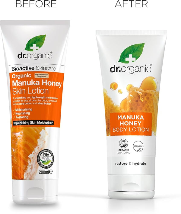 Dr Organic Bioactive Skincare Organic Manuka Honey Skin Lotion 200ml - Afro Hair Boutique
