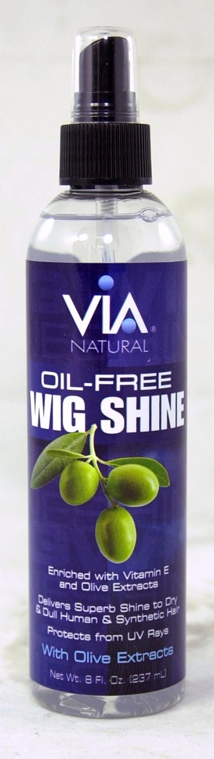 Via Natural Oil Free Wig Shine 60ml / 118ml / 237ml - Afro Hair Boutique