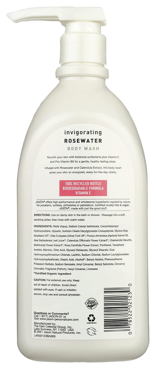 Jason Invigorating Rose Water Body Wash 887ml