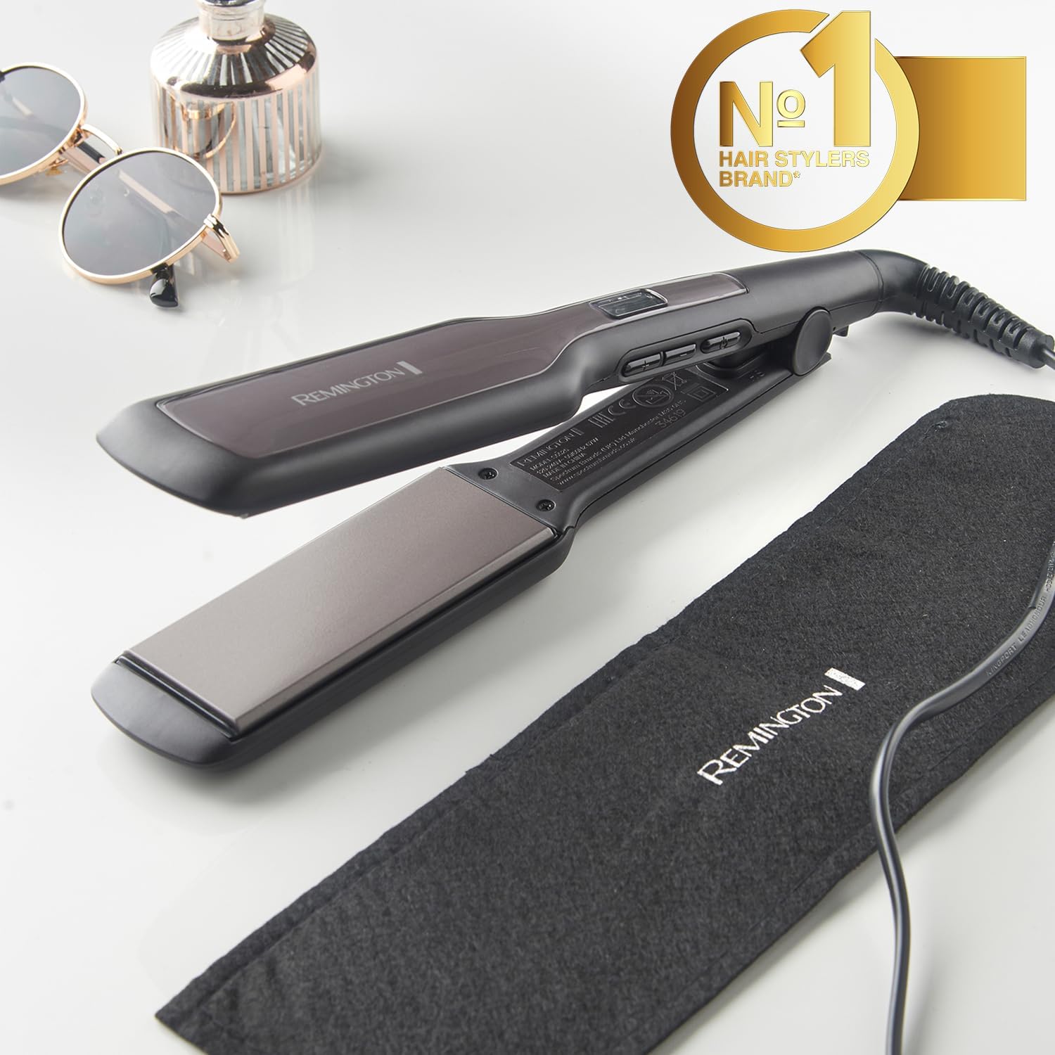 Remington Pro Ceramic Extra Wide Digital Ceramic Straightener S5525
