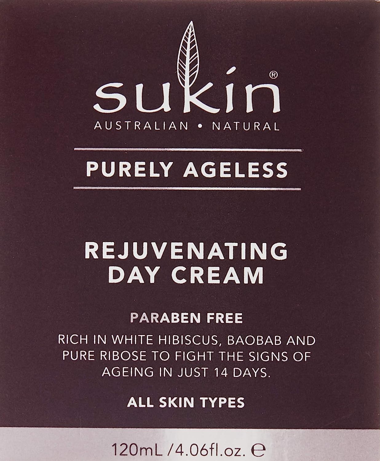 Sukin Australian Natural Skincare Purely Ageless Rejuvenating Day Cream 120ml
