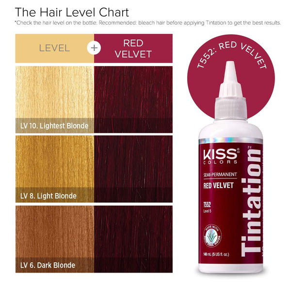 Kiss Products Kiss Colors Tintation Semi Permanent T552 Red Velvet 148ml