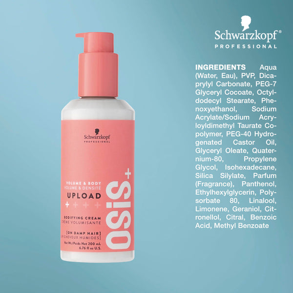 Schwarzkopf Osis Plus Volume And Body Upload Bodifying Cream 200ml