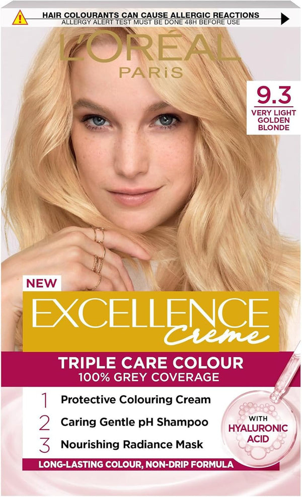 Loreal  Excellence Creme Triple Care Colour 9.3 Natural Light Golden Blonde