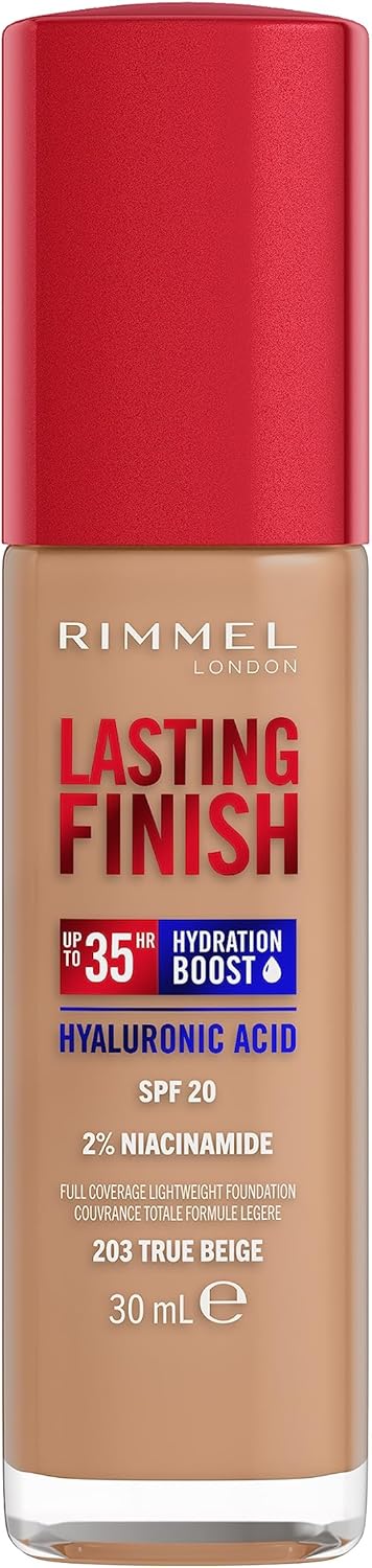 Rimmel Lasting Finish 25H Hydration Boost Foundation 30ml - Afro Hair Boutique