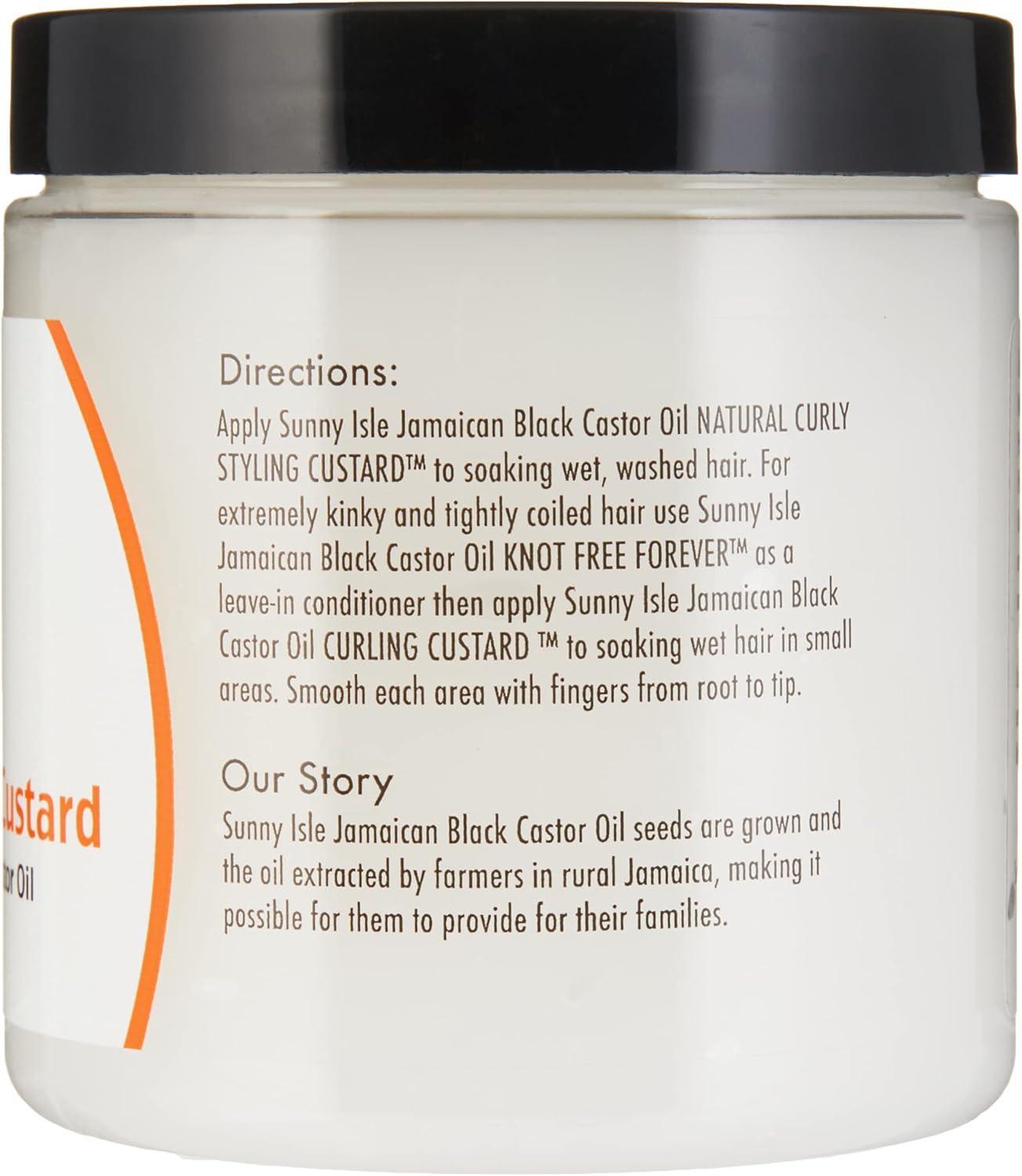 Sunny Isle Jamaican Black Castor Oil Natural Curly Styling Custard 8oz