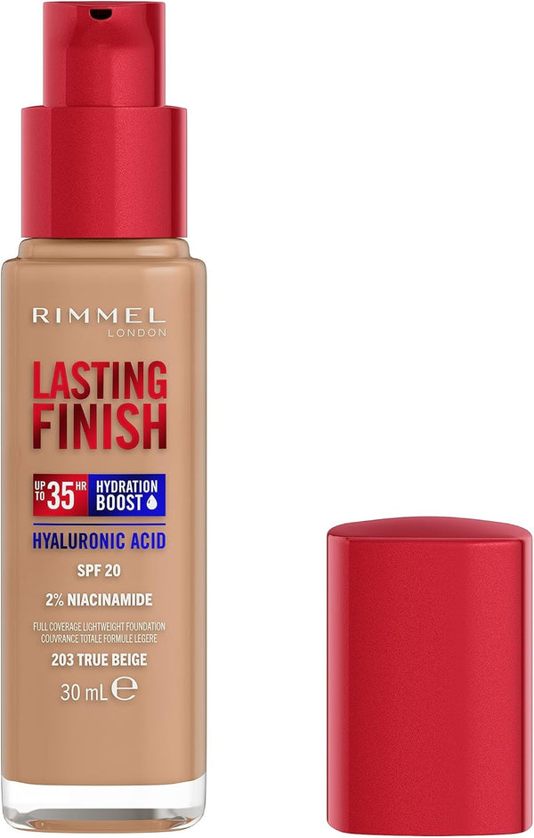 Rimmel Lasting Finish 25H Hydration Boost Foundation 30ml - Afro Hair Boutique
