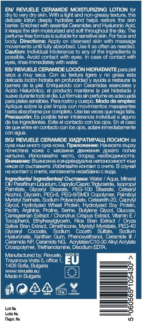Revuele Ceramide Moisturizing Lotion 250ml - Afro Hair Boutique