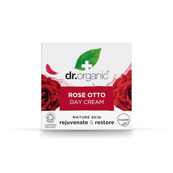 Dr Organic Bioactive Skincare Organic Rose Otto Day Cream 50ml - Afro Hair Boutique