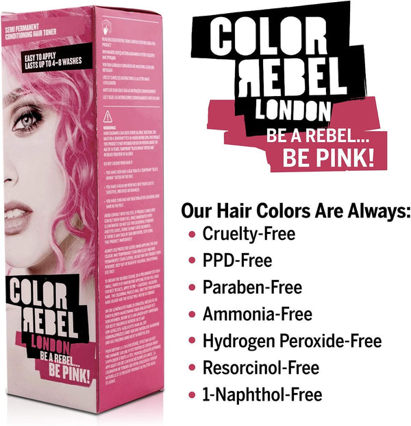 Color Rebel London Be Pink Conditioning Hair Toner 100ml