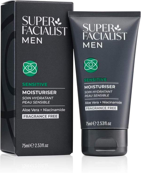 Super Facialist Men Sensitive Moisturiser 75ml - Afro Hair Boutique