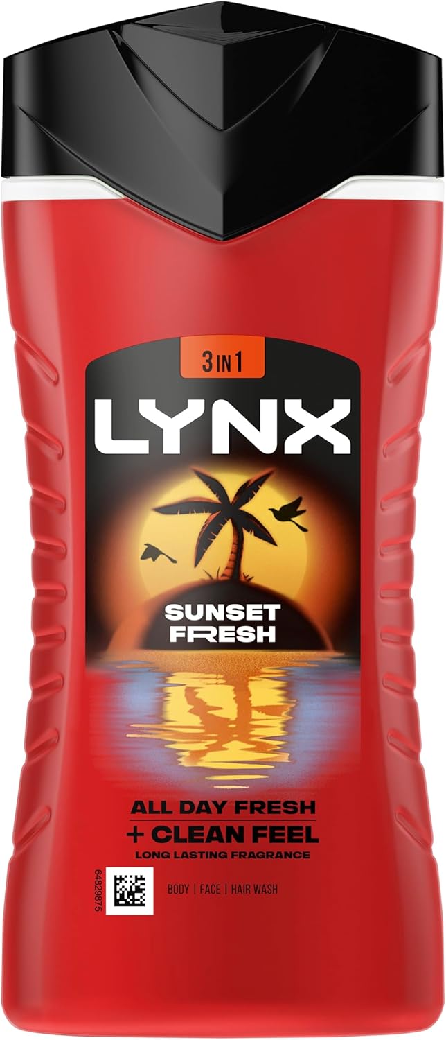 Lynx 3 In 1 Sunset Fresh Shower Gel 225ml