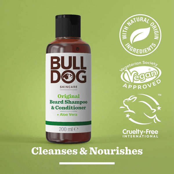 Bulldog Original Beard Shampoo And Conditioner 200ml