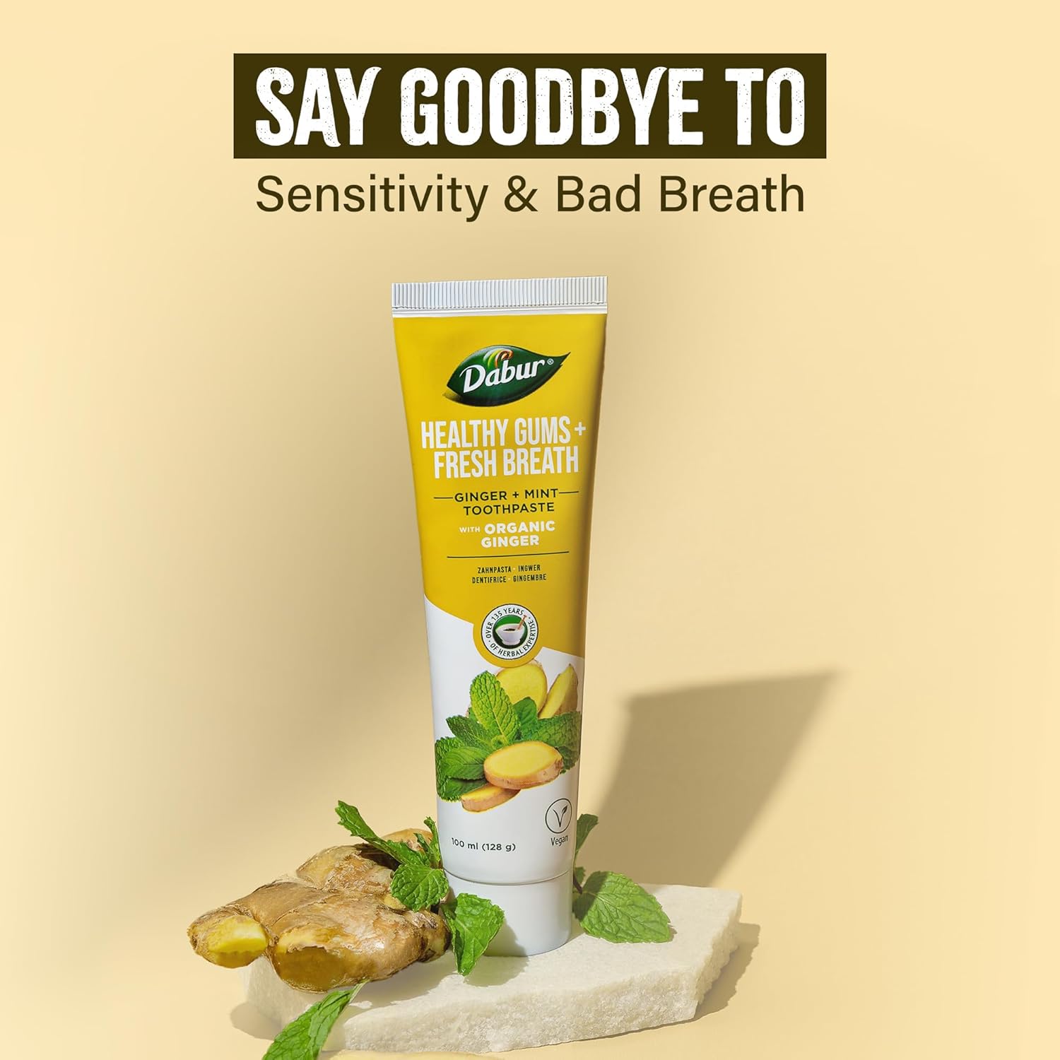 Dabur Healthy Gums Fresh Breath Ginger And Mint Toothpaste 100ml