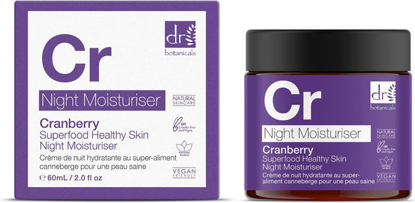 Dr Botanicals Cr Cranberry Superfood Healthy Skin Night Moisturiser 60ml