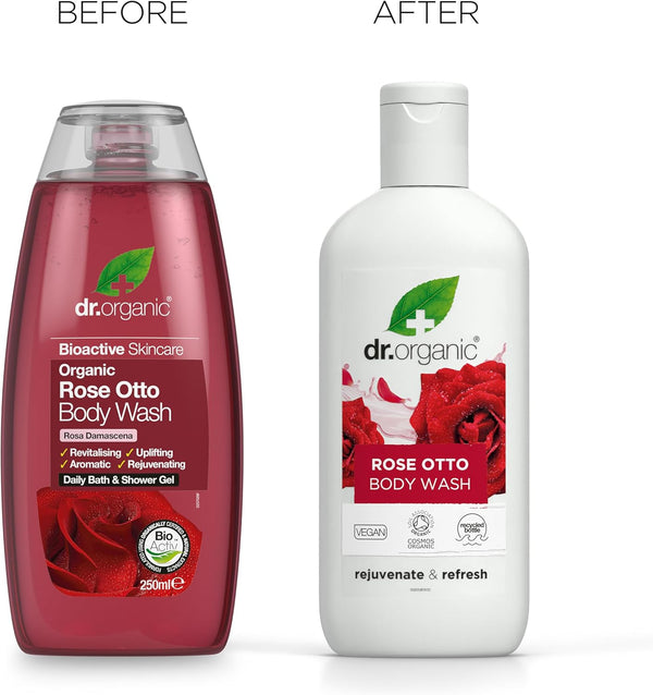 Dr Organic Bioactive Skincare Organic Rose Otto Body Wash 250ml - Afro Hair Boutique