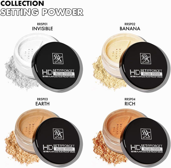 RK By Kiss HD Set N Forget Setting Powder RRSP01 Invisible 12g