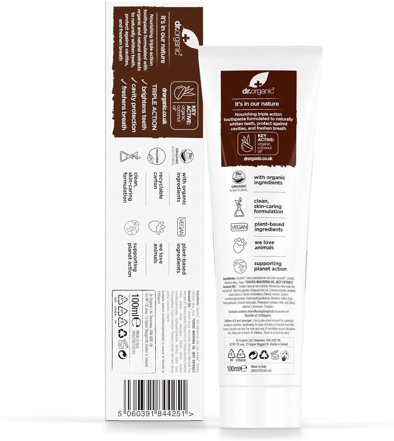 Dr Organic Organic Coconut Oil Toothpaste 100ml