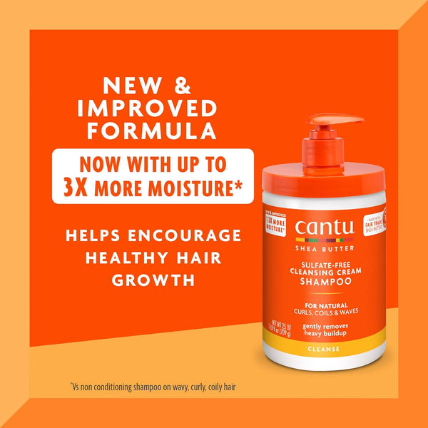 Cantu Shea Butter Sulfate Free Cleansing Cream Shampoo 709g - Afro Hair Boutique