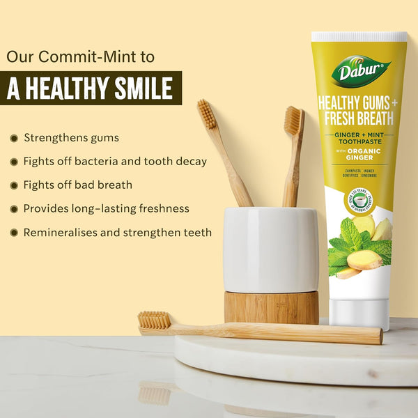 Dabur Healthy Gums Fresh Breath Ginger And Mint Toothpaste 100ml