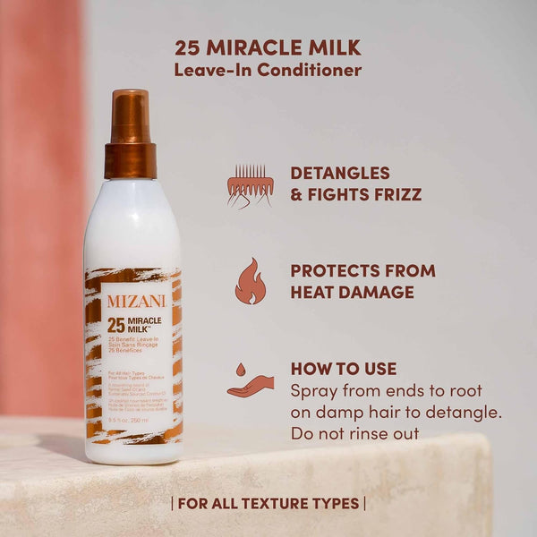 MIZANI 25 Miracle Milk Leave In Treatment 250ml - Afro Hair Boutique