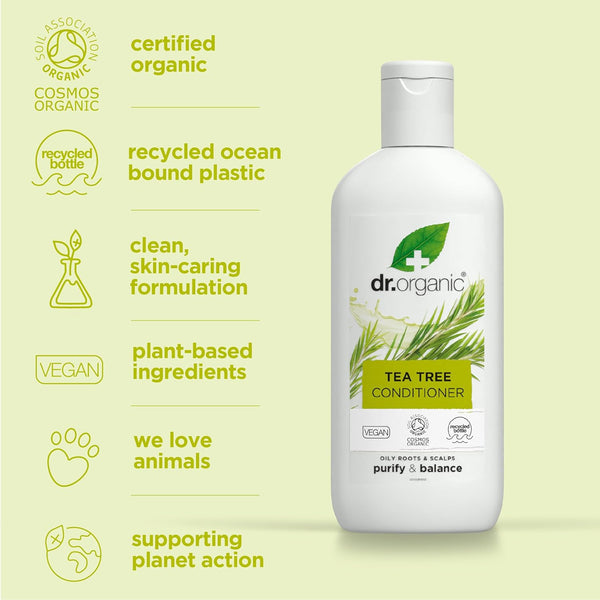 Dr Organic Bioactive Haircare Organic Tea Tree Conditioner 265ml - Afro Hair Boutique