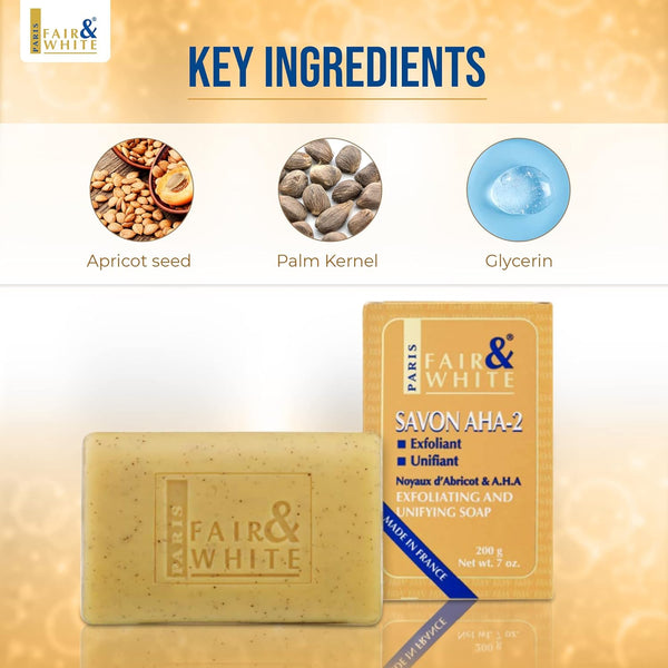 F & W Original AHA 2 Exfoliating And Lightening Soap 200g - Afro Hair Boutique