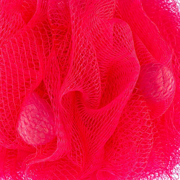 Balmy Naturel Bath Pouf With Strawberry Soap Pieces