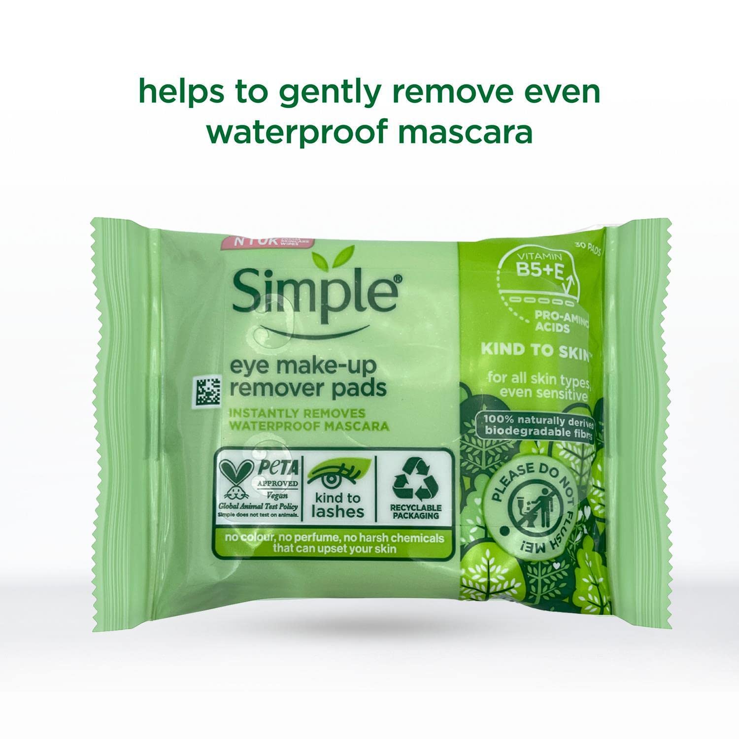 Simple Kind To Eyes Eye Make Up Remover Pads 30pads