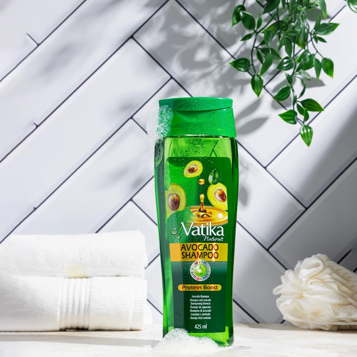Dabur Vatika Naturals Protein Boost Avocado Shampoo 425ml