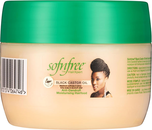 Sof N Free Black Castor Oil Anti Dandruff Moisturizing Hair Food 250ml - Afro Hair Boutique