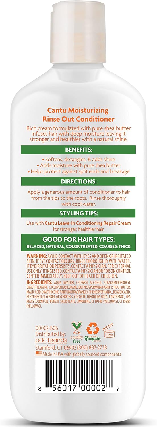 Cantu Shea Butter Moisturizing Rinse Out Conditioner 400ml - Afro Hair Boutique