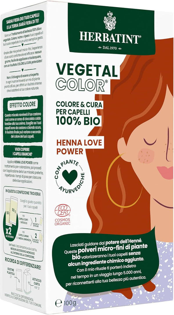 Herbatint Vegetal Organic Hair Color Henna Love Power 100g - Afro Hair Boutique