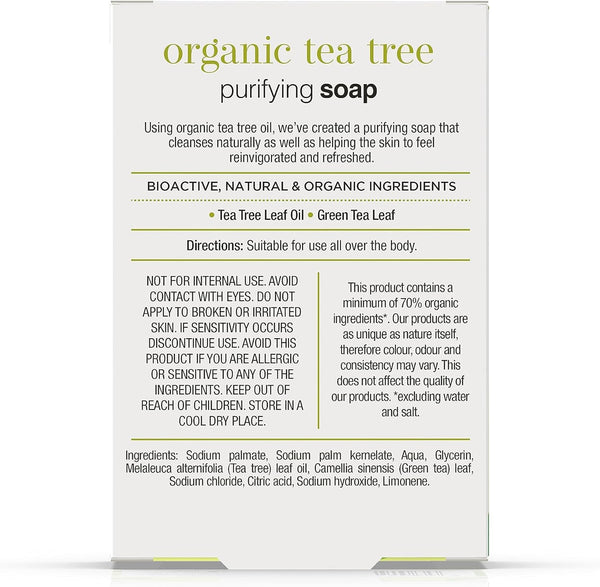 Dr Organic Bioactive Skincare Organic Tea Tree Soap 100g
