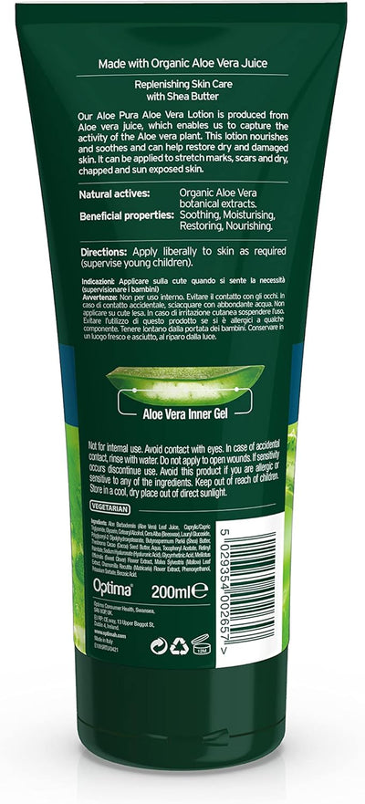 Aloe Pura Organic Aloe Vera Lotion With Shea Butter 200ml