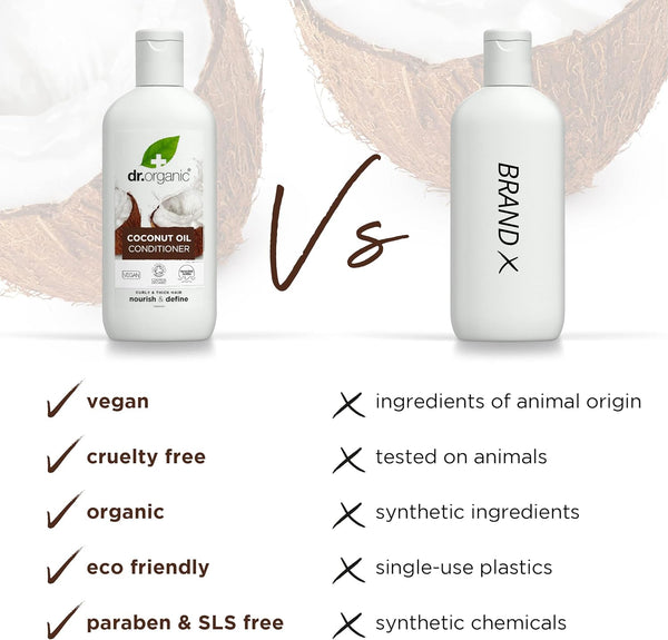 Dr Organic Organic Coconut Oil Conditioner 265ml - Afro Hair Boutique